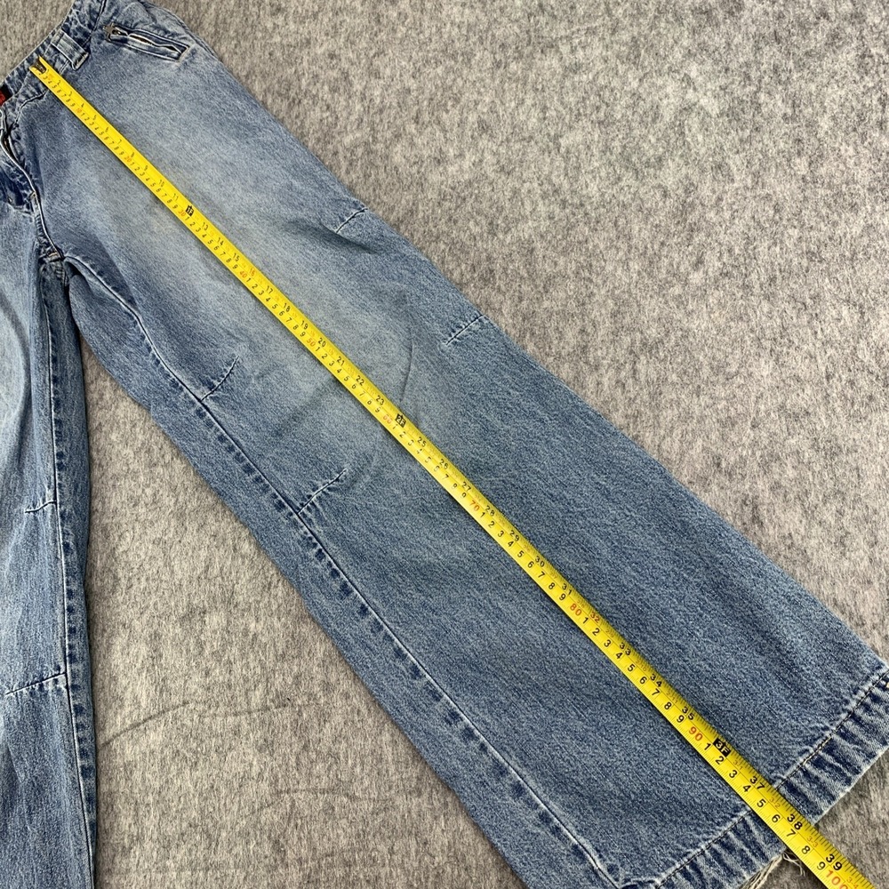 VTG Y2K NY JEANS Women's Baggy Carpenter Articulated Leg 100% Cotton - Size 4 - Picture 13 of 15
